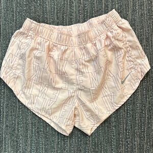 Women’s Pink Packable Dri Fit Nike Running Shorts Size Small